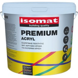 ISOMAT PREMIUM ACRYL 10L ΛΕΥΚΟ